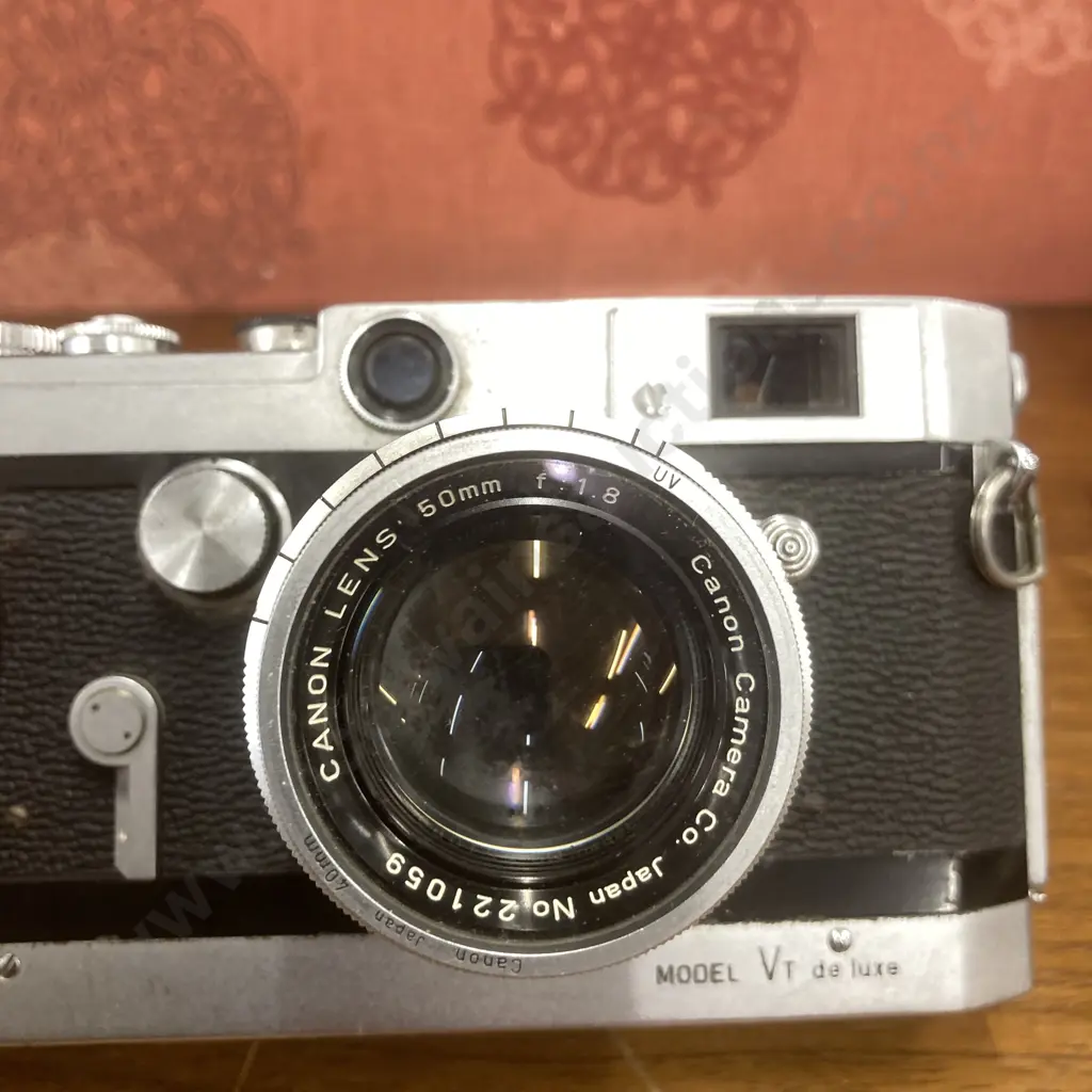 1950's Canon VT de luxe 35mm Rangefinder Camera With Canon 50mm f:1.8 Rangefinder Lens Etc, #553144 (AF Condition) Image 1++