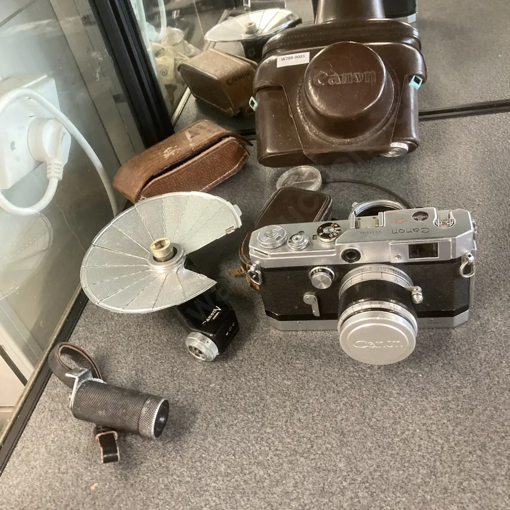 1950's Canon VT de luxe 35mm Rangefinder Camera With Canon 50mm f:1.8 Rangefinder Lens Etc, #553144 (AF Condition) Image 1++