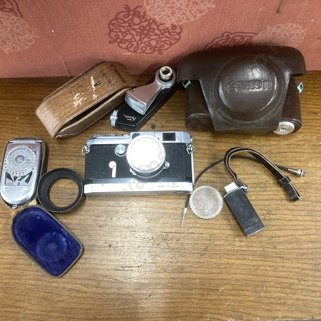 1950's Canon VT de luxe 35mm Rangefinder Camera With Canon 50mm f:1.8 Rangefinder Lens Etc, #553144 (AF Condition) Image 1++