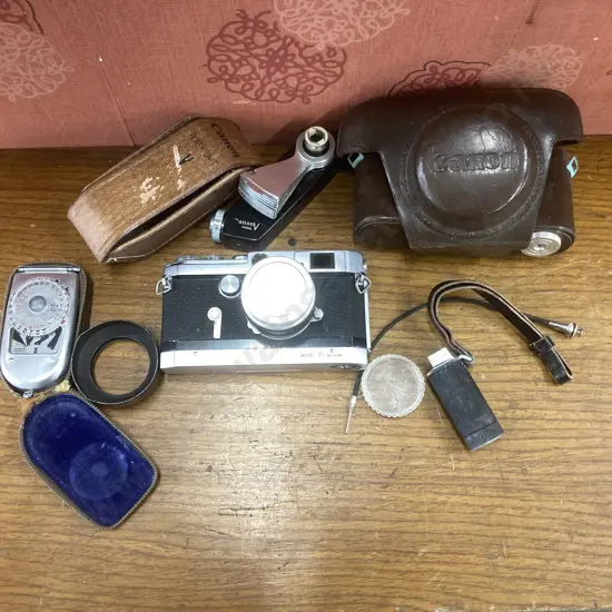 1950's Canon VT de luxe 35mm Rangefinder Camera With Canon 50mm f:1.8 Rangefinder Lens Etc, #553144 (AF Condition)