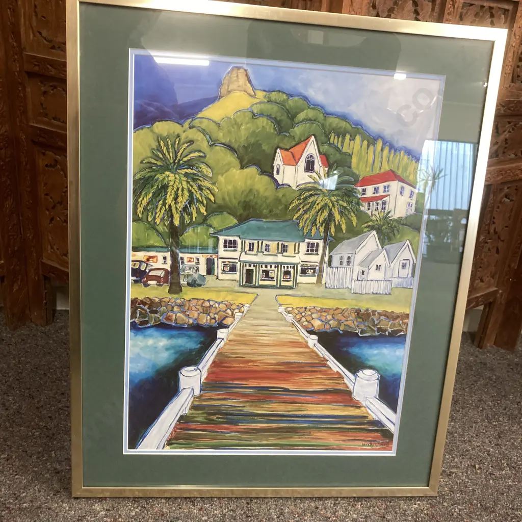 Framed Artwork by Wendy Clifford, 56 x 45cm Image 1++