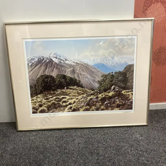 Framed Artwork by Jonathan White 1988 Footsteps In The Wilderness (Red Mountain), 46 x 59cm
