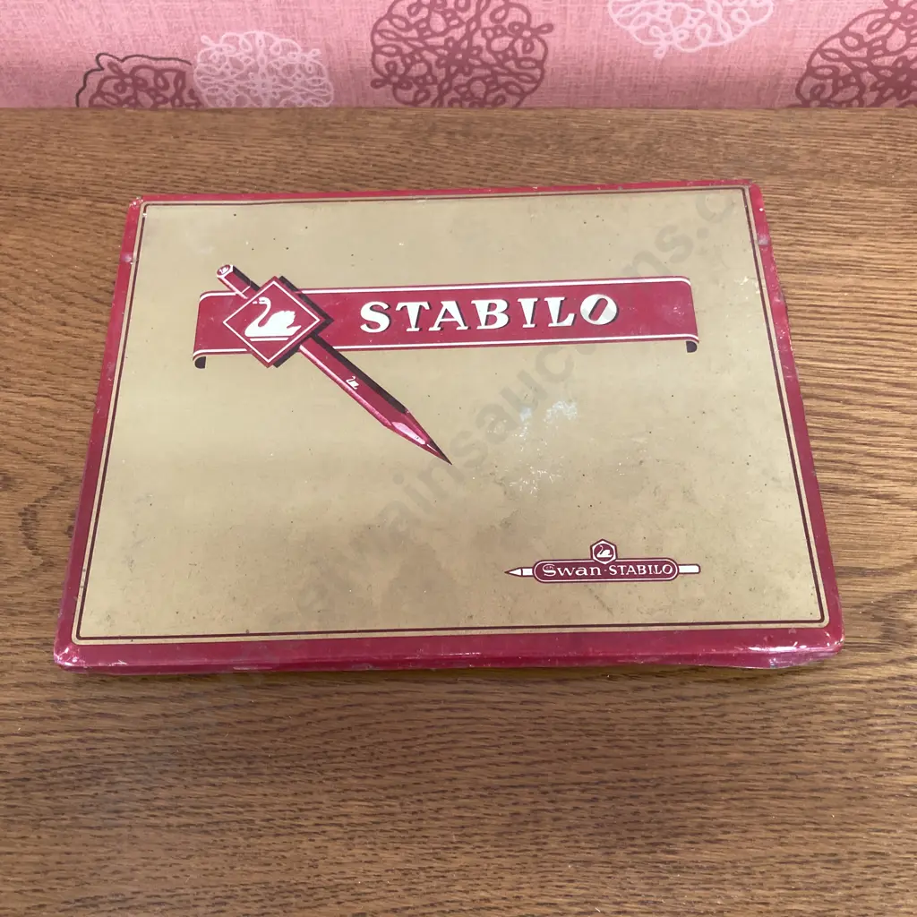 Vintage Swan - Stabilo No8776 Colour Pencil Tin With 31 Colour Pencils, Germany Image 1++