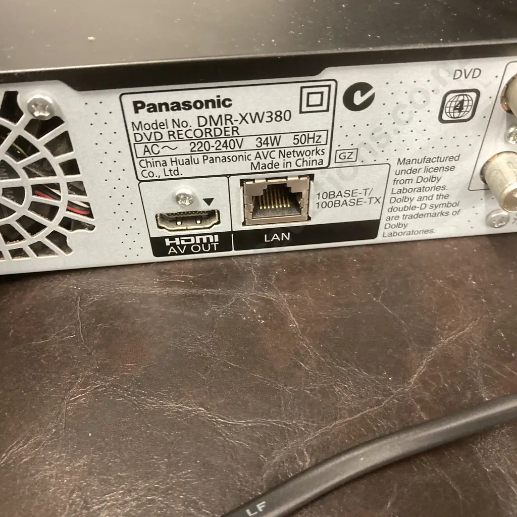 Panasonic DMR-XW380 DVD Recorder With Remote (Remote Not Working) Image 1++
