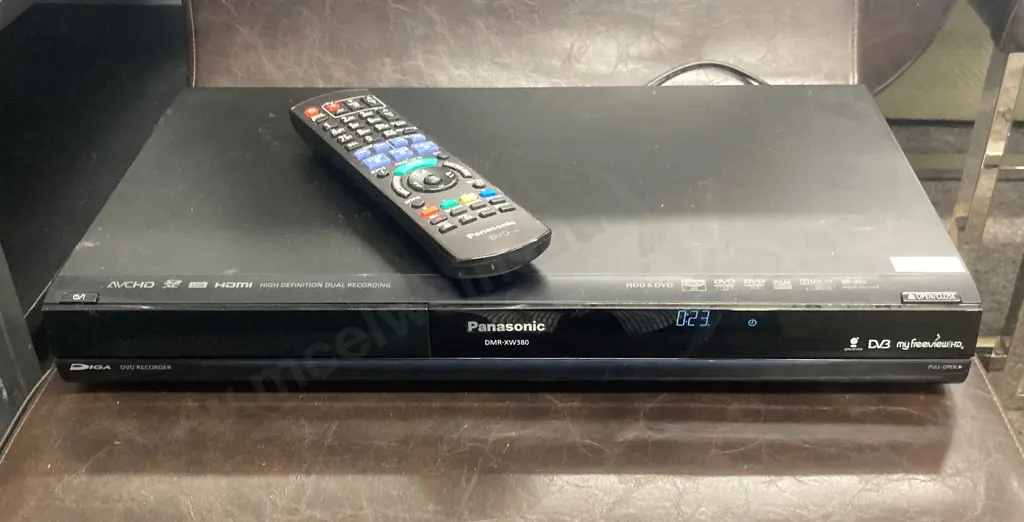 Panasonic DMR-XW380 DVD Recorder With Remote (Remote Not Working) Image 1++