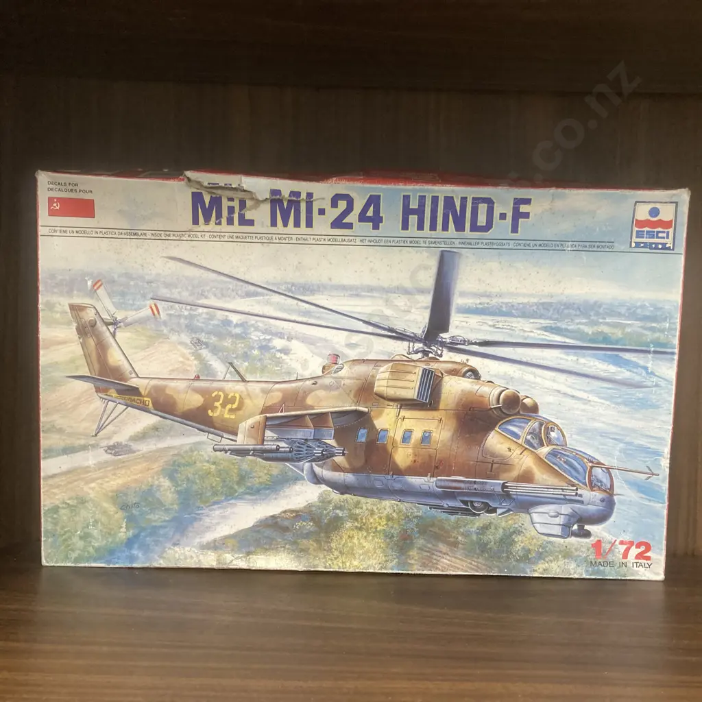 ESCI Mil Mi-24 Hind-F 1:72 Model Kit (Released 1988) Image 1++