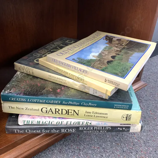 Coffee Table Books x 7, NZ Garden, Old English Villages Etc