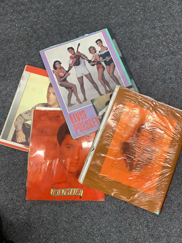 Assortment of Elvis Presley Memorabilia - scrap books, phones, news clippings etc Image 1++