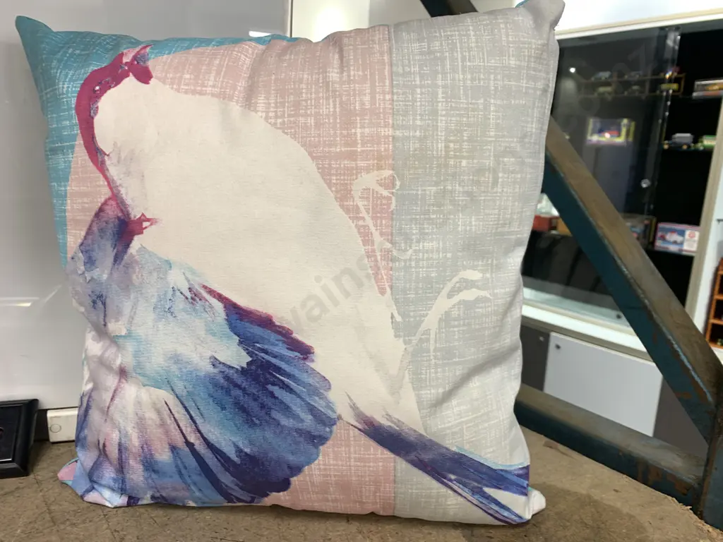 'Pigeon' Cushion, Mirror Tray & Coat Hook Image 1++