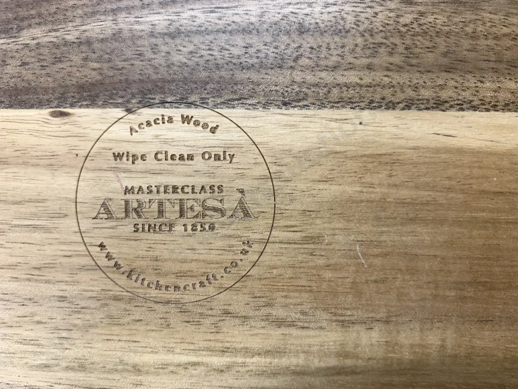 Round Serving Board, Acacia Board & Oak Pepper Grinder, H39cm Image 1++