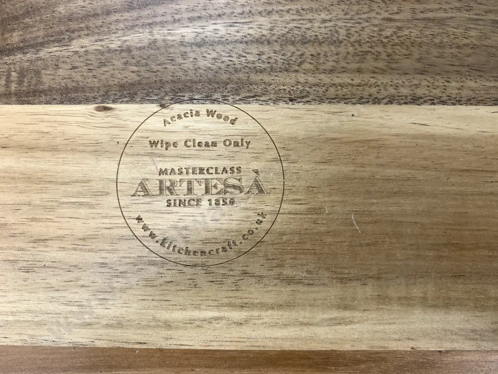 Round Serving Board, Acacia Board & Oak Pepper Grinder, H39cm Image 1++