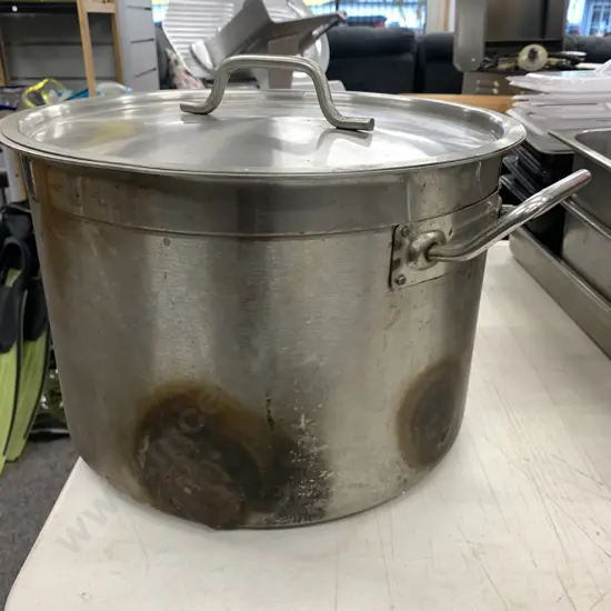 Lidded Stock Pot, H25 Dia37cm (Repaired)