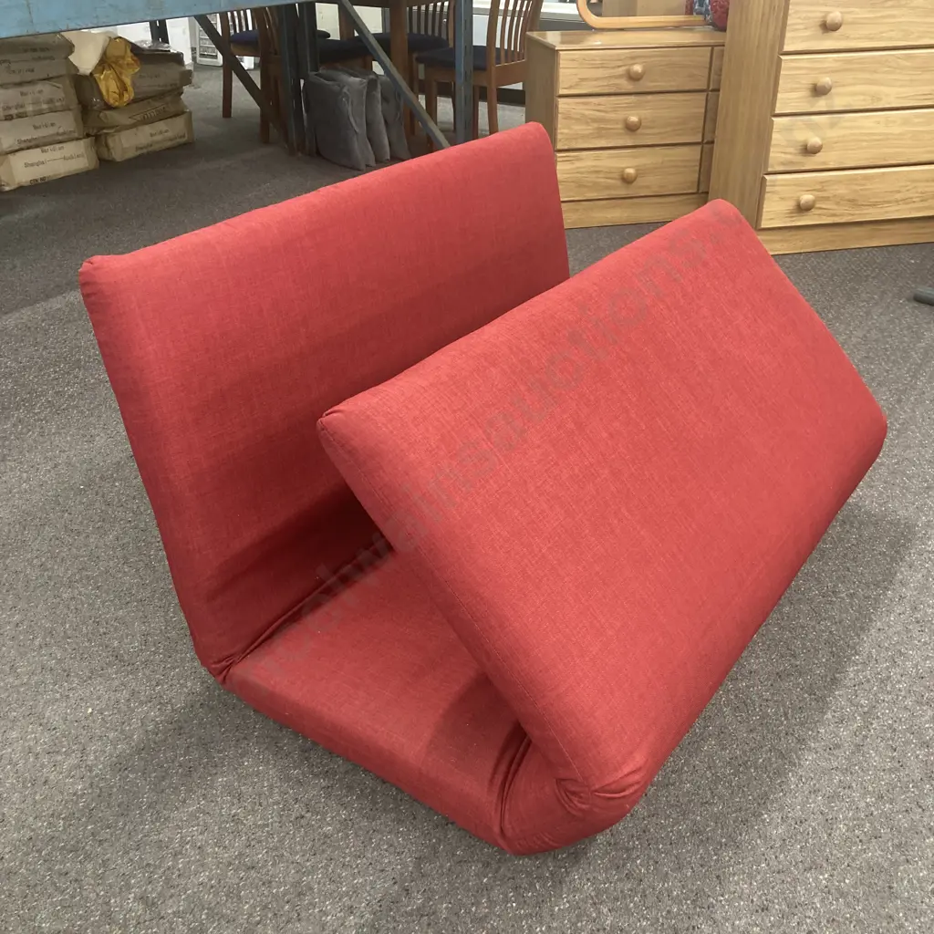 iFurniture Fidel Convertible Two Seater Sofa Bed, Burgundy, 70 x 120cm Image 1++