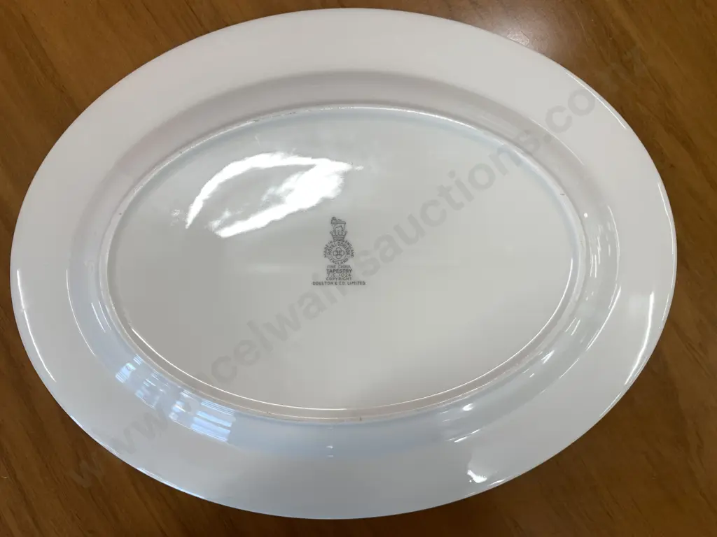 Royal Doulton 'Tapestry' TC1024 Oval Serving Platters x2 Including Gravy Boat and Under Plate Image 1++