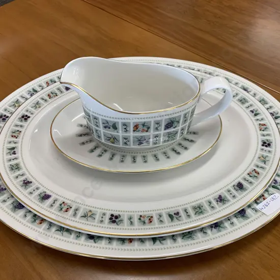 Royal Doulton 'Tapestry' TC1024 Oval Serving Platters x2 Including Gravy Boat and Under Plate
