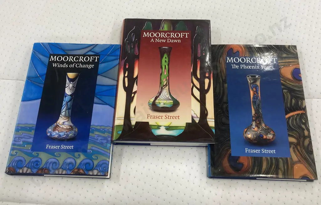 Moorcroft 'The Phoenix Years', 'Winds Of Change' & 'A New Dawn' By Fraser Street Hardcovers & Dust Jackets Image 1++
