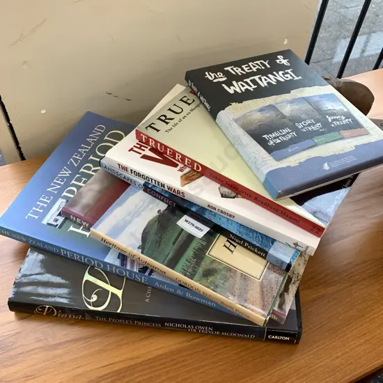 Coffee Table Books x 8, True Red, Musket Wars, Treaty Etc