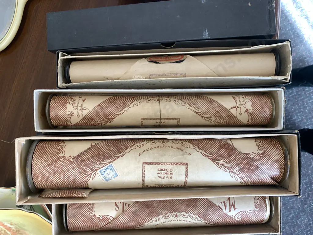 Rare Antique Mastertouch Music Paniola Scrolls - Boxed Image 1++