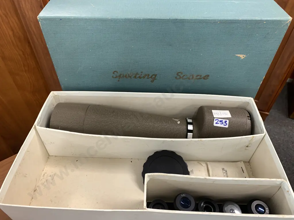 Vintage Boxed Japanese Luminar Spotting Scope with various lens's Image 1++