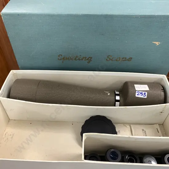 Vintage Boxed Japanese Luminar Spotting Scope with various lens's