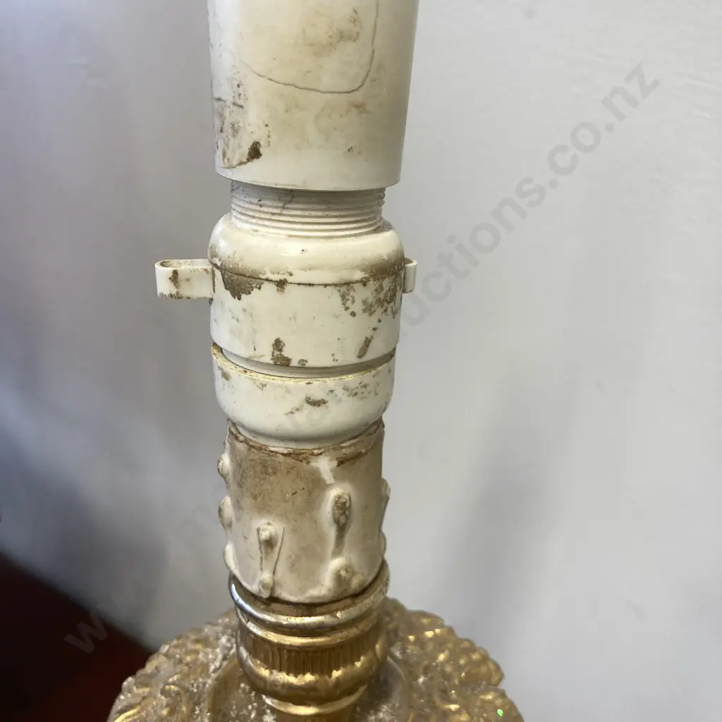 Brass Ornate Table Lamp / Candle Holder, H47cm Image 1++