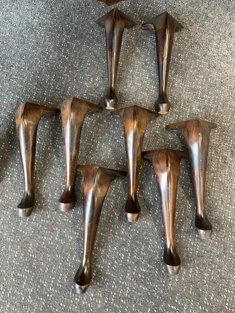 Mahogany Cabriole Legs Set Of Eight Image 1++