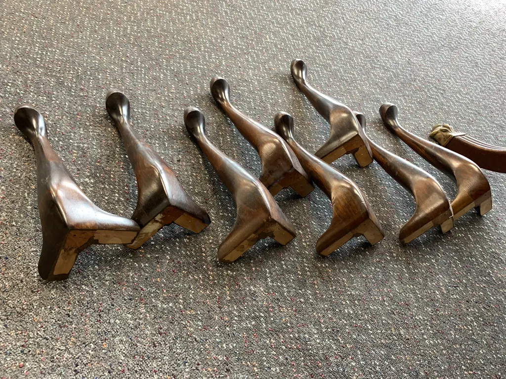 Mahogany Cabriole Legs Set Of Eight Image 1++