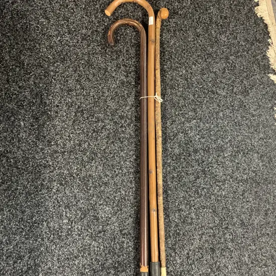 Assorted Vintage Walking Sticks