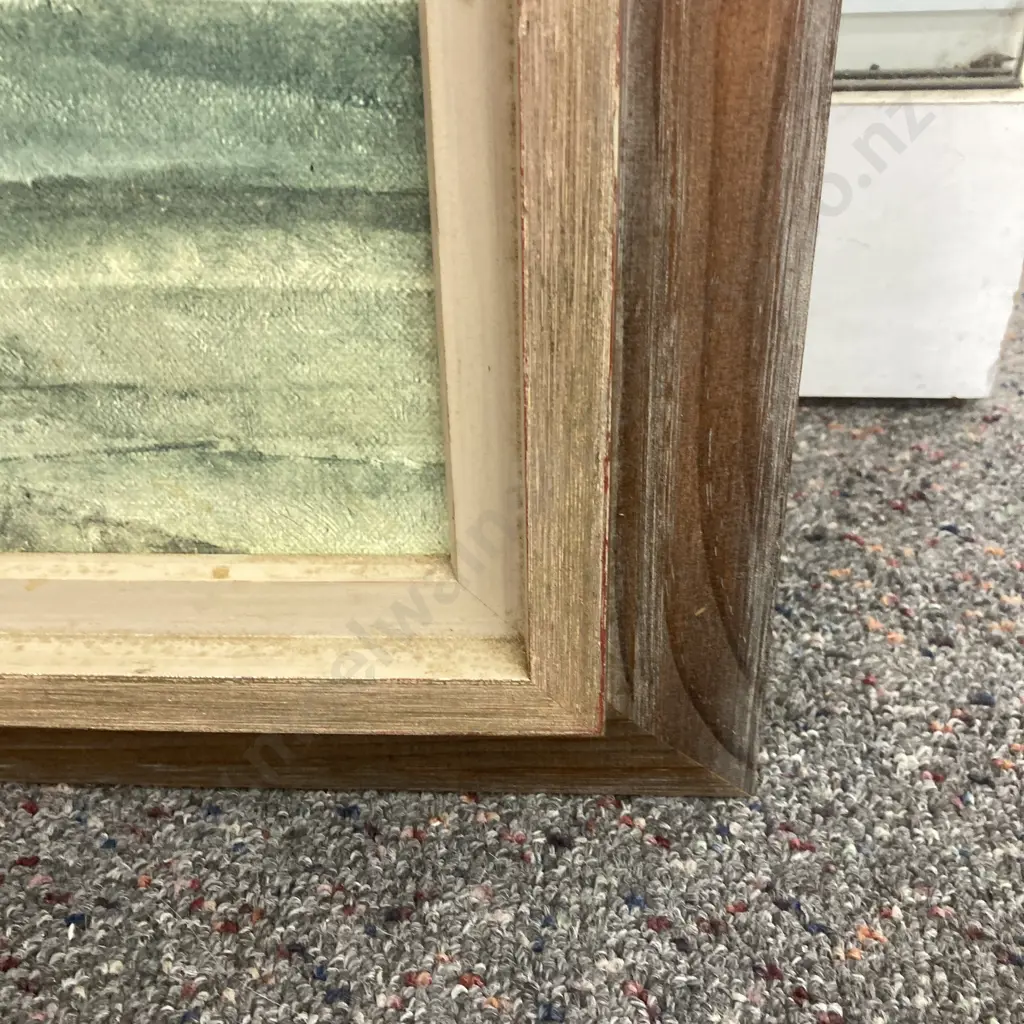 Framed Artwork by Lyonel Feininger Titled The Shooner, 55 x 66cm Image 1++