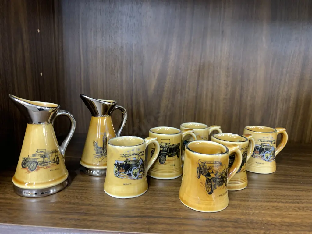 Selection Of Wade Vintage Veteran Minature Car Mugs And Jugs x2 Image 1++