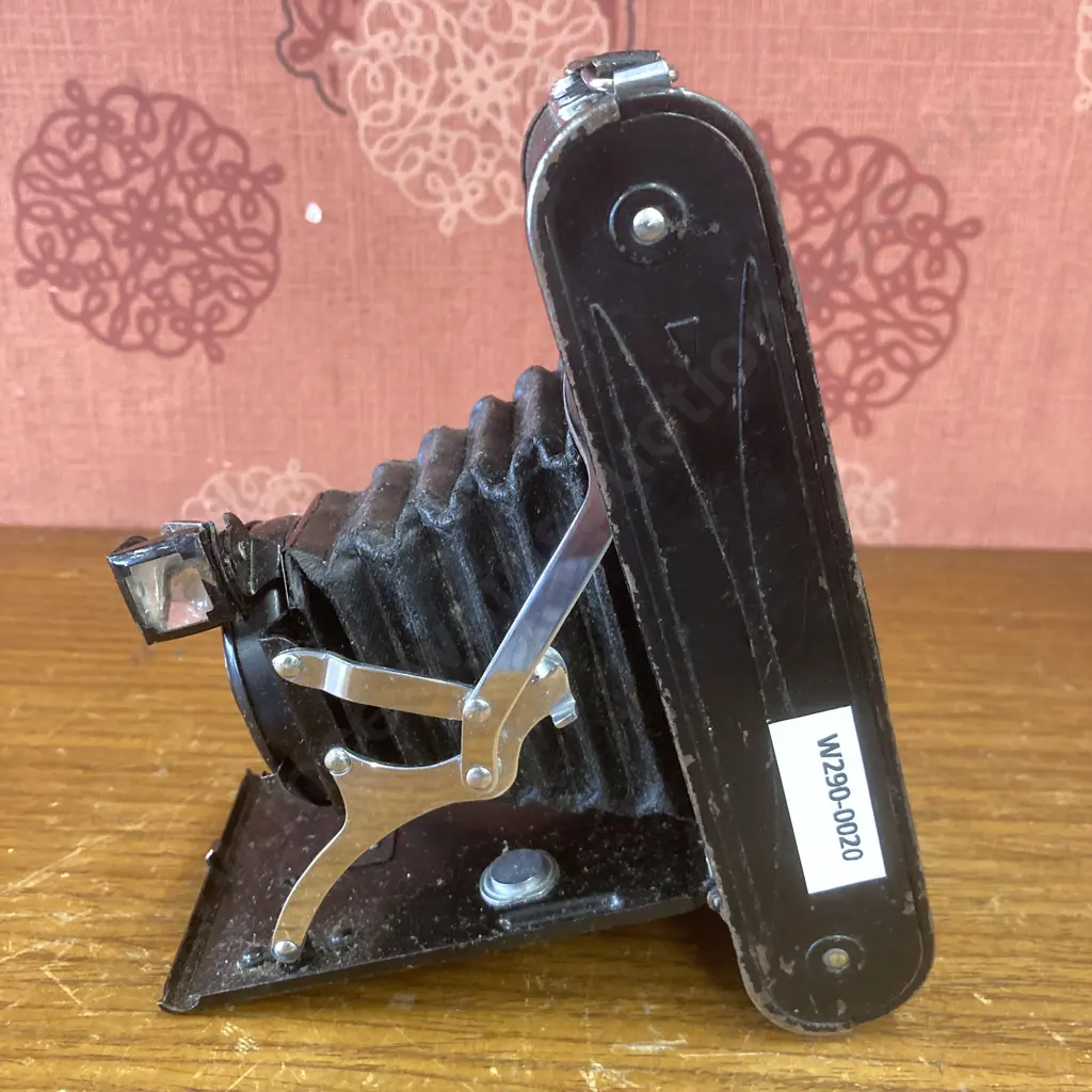 Vintage Coronet Folding Bed Camera, 'Objectif Menisque' 6x9cm, Foyer Fixe Made In France Image 1++