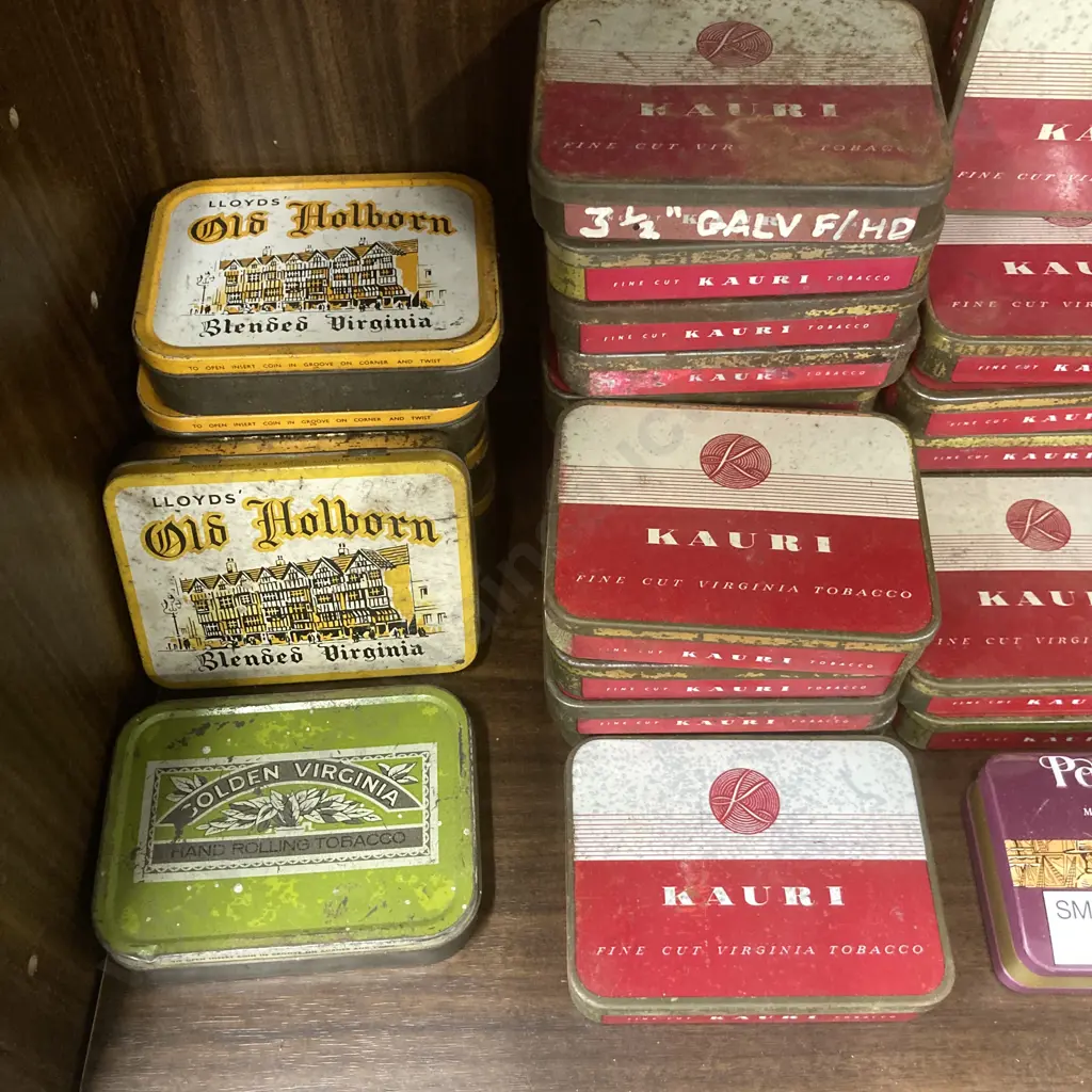 Selection of 29 Vintage Tobacco Tins Image 1++