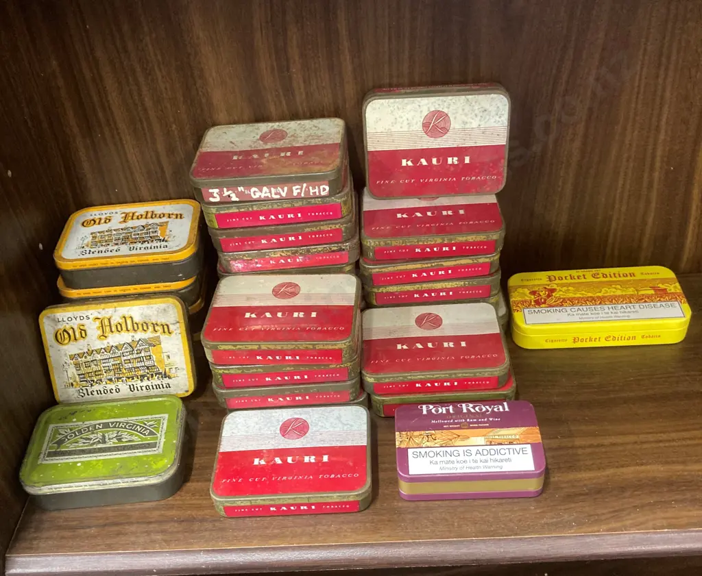 Selection of 29 Vintage Tobacco Tins Image 1++