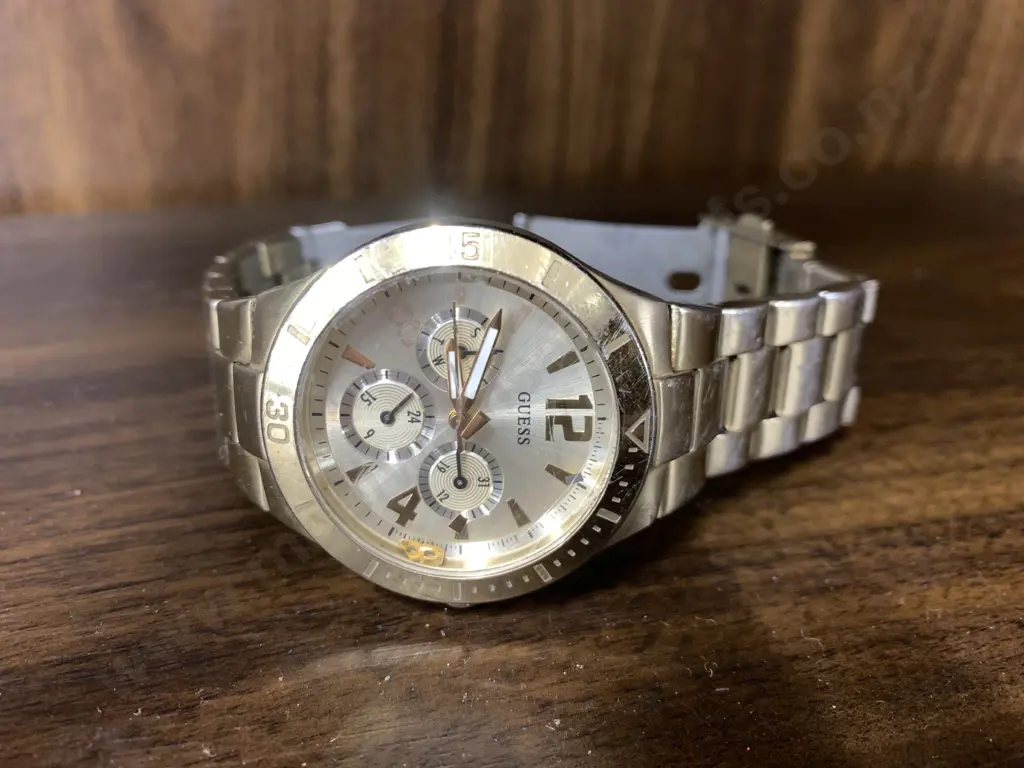 Guess Fashion Watch, Gold Tone, Water ResistantW13545L1 Japan Move 'T' Image 1++