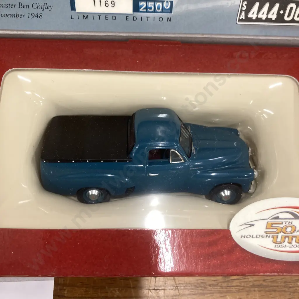 1/43 Holden 'FJ' Ute - Calvert Blue, 50th Anniversary Ute, 1169/2500 (50/2106) Image 1++