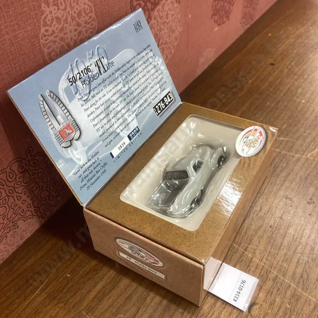 1/43 Holden 'FX' Ute - Malibu Ivory, 50th Anniversary Ute, 834/2500 (50/2106) Image 1++