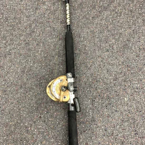 K-Labs Xiphactinus 37kg, 6ft Fibreglass Boat Rod With A Dam Quick Power Champion 450 LDL Reel