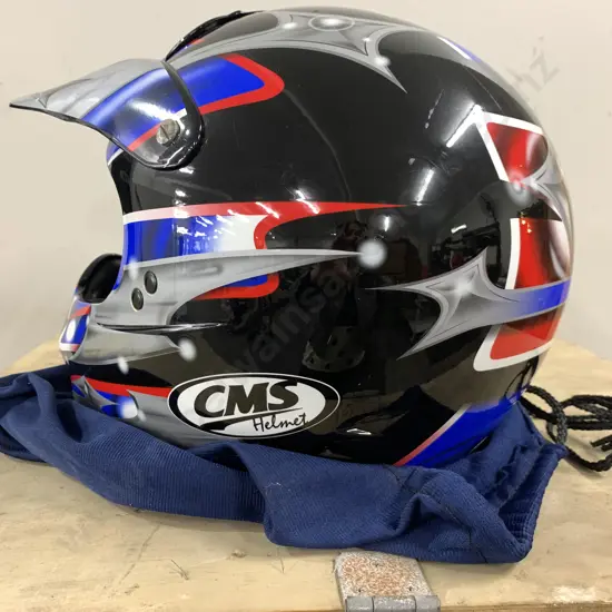 CMS Motorbike Helmet, 60-61 With Carry Bag, E6, 002-1268