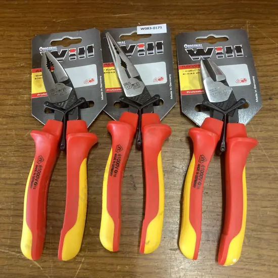 New Original Will EvoTei, EvoCut & EvoPlus VDE Pliers, 1000V, German Made