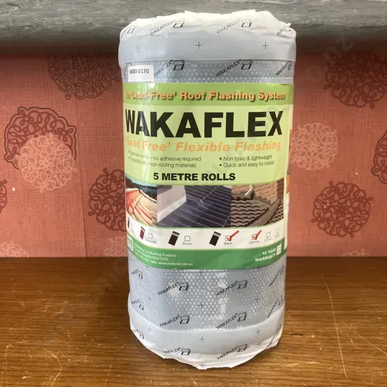 New Wakaflex Lead Free Flexible Flashing 5m Roll, 280mm, Black