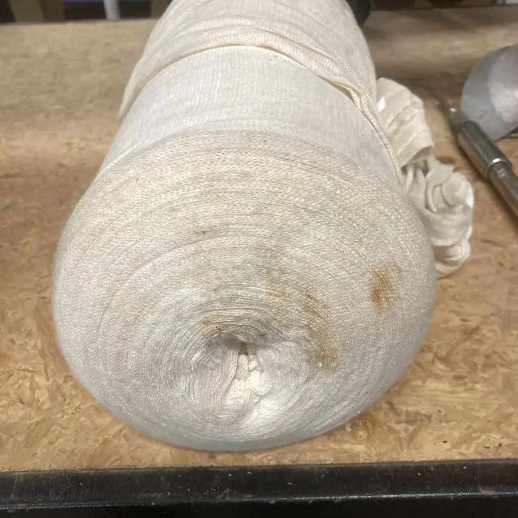 Vintage Lesco 10 Litre Fuel Can, Fuel & Roll of Mutton Cloth Image 1++