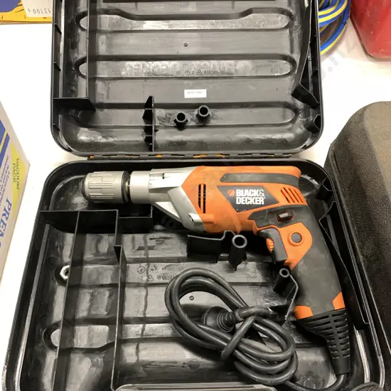 Black & Decker 13mm Precision Hammer Drill In Case, Model KR753-XE