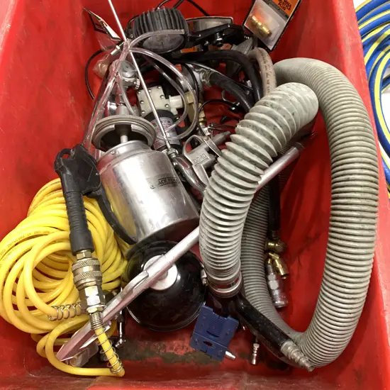 Red Bin, Air Tools, Parts, Fittings, Hose Etc