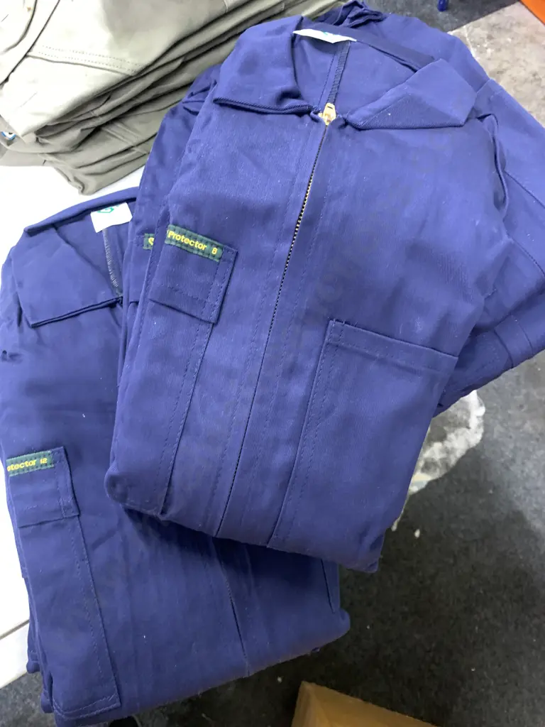 New Protector Safety Overalls New Zealand Made Size 8 x5, Size 12 x3 Image 1++