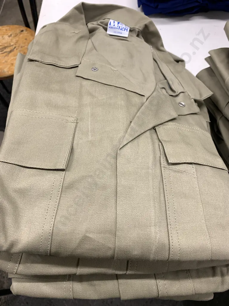 Work Wear Overalls Size 12 R Khaki x8 Image 1++