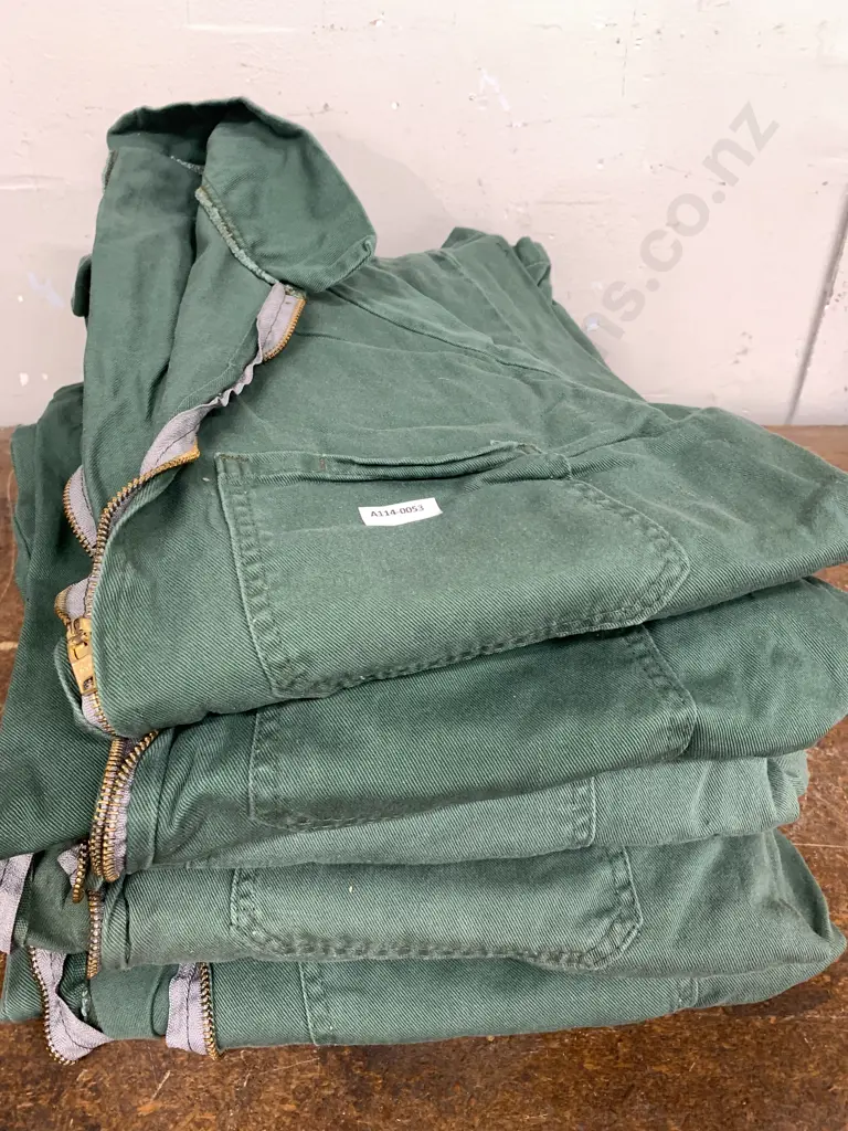 New Zealand Made 'Chartwell' Overalls Vintage Green Size 8 x5 Image 1++