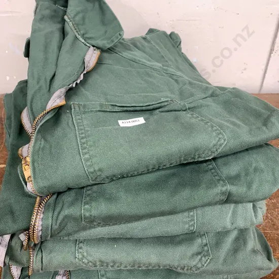 New Zealand Made 'Chartwell' Overalls Vintage Green Size 8 x5