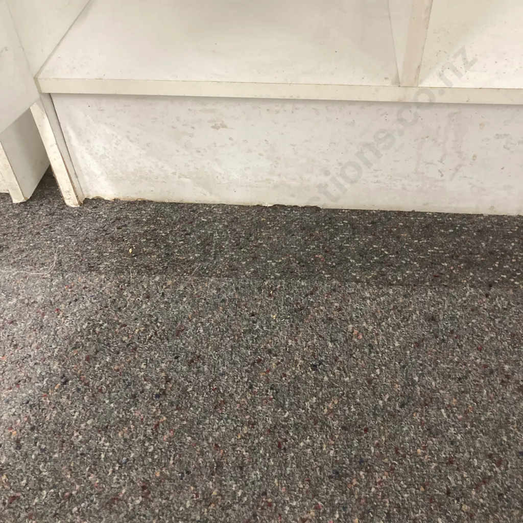 White Double Door Broom Cupboard (Shelved One Side) H181 W80.5 D49cm Image 1++