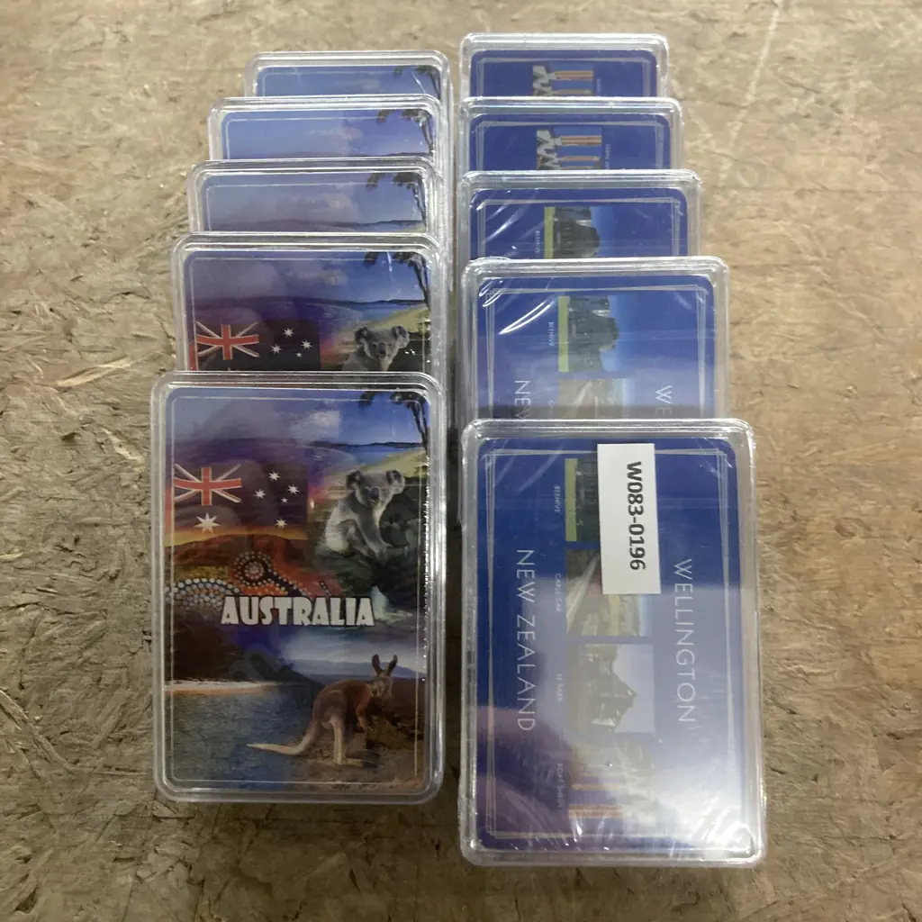 Lot of 12 Sealed Souvenir Playing Cards, Australia & Wellington, NZ Image 1++