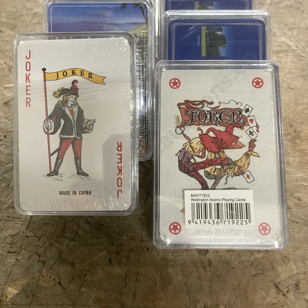 Lot of 12 Sealed Souvenir Playing Cards, Australia & Wellington, NZ Image 1++